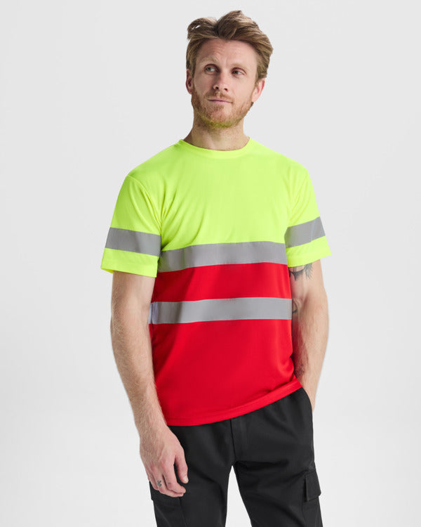 DELTA 9310 · Foto oficial de catálogo · ROJO LABORAL/AMARILLO FLUOR