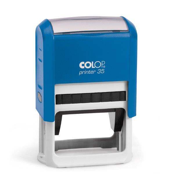 Sello Printer 35 azul/azul