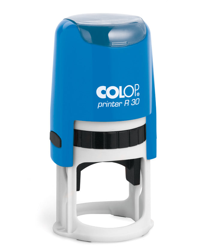 Sello Printer R 30 azul/azul · tinta azul