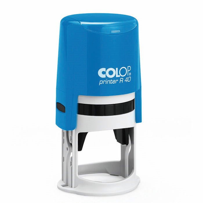 Sello Printer R 40 azul/azul · tinta azul