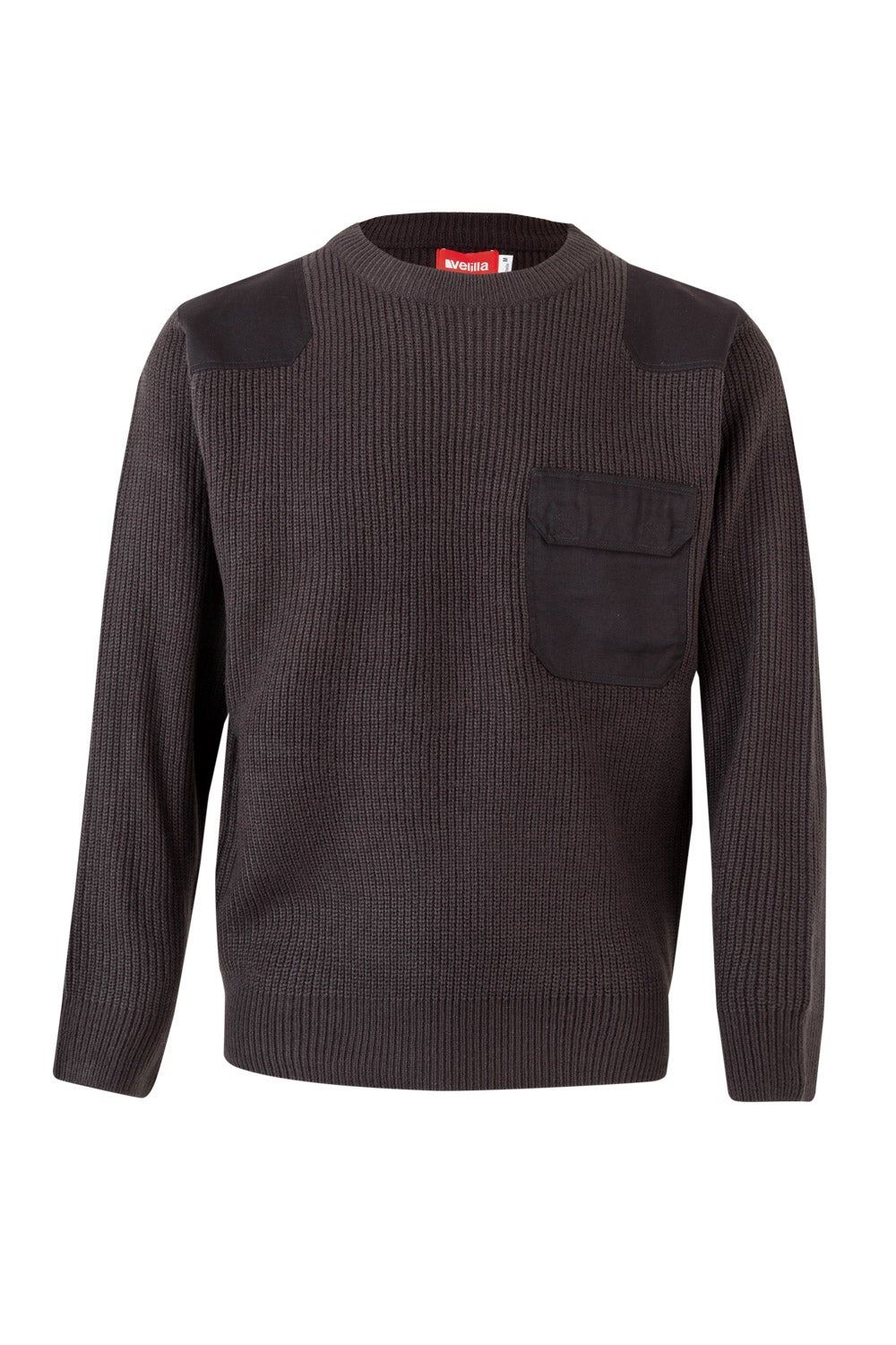 Jersey punto grueso con cuello redondo