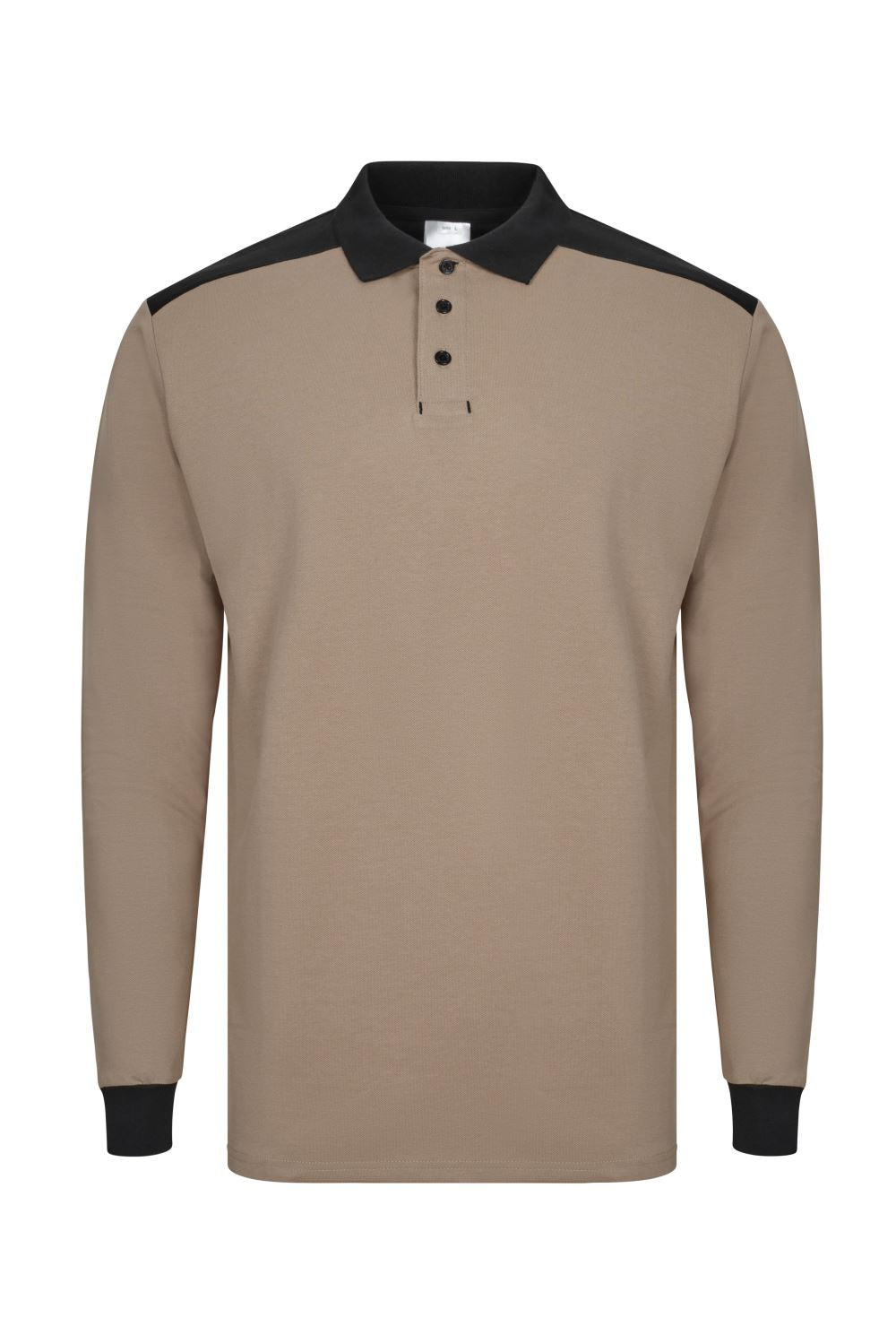Polo stretch bicolor manga larga - imagen Velilla Group