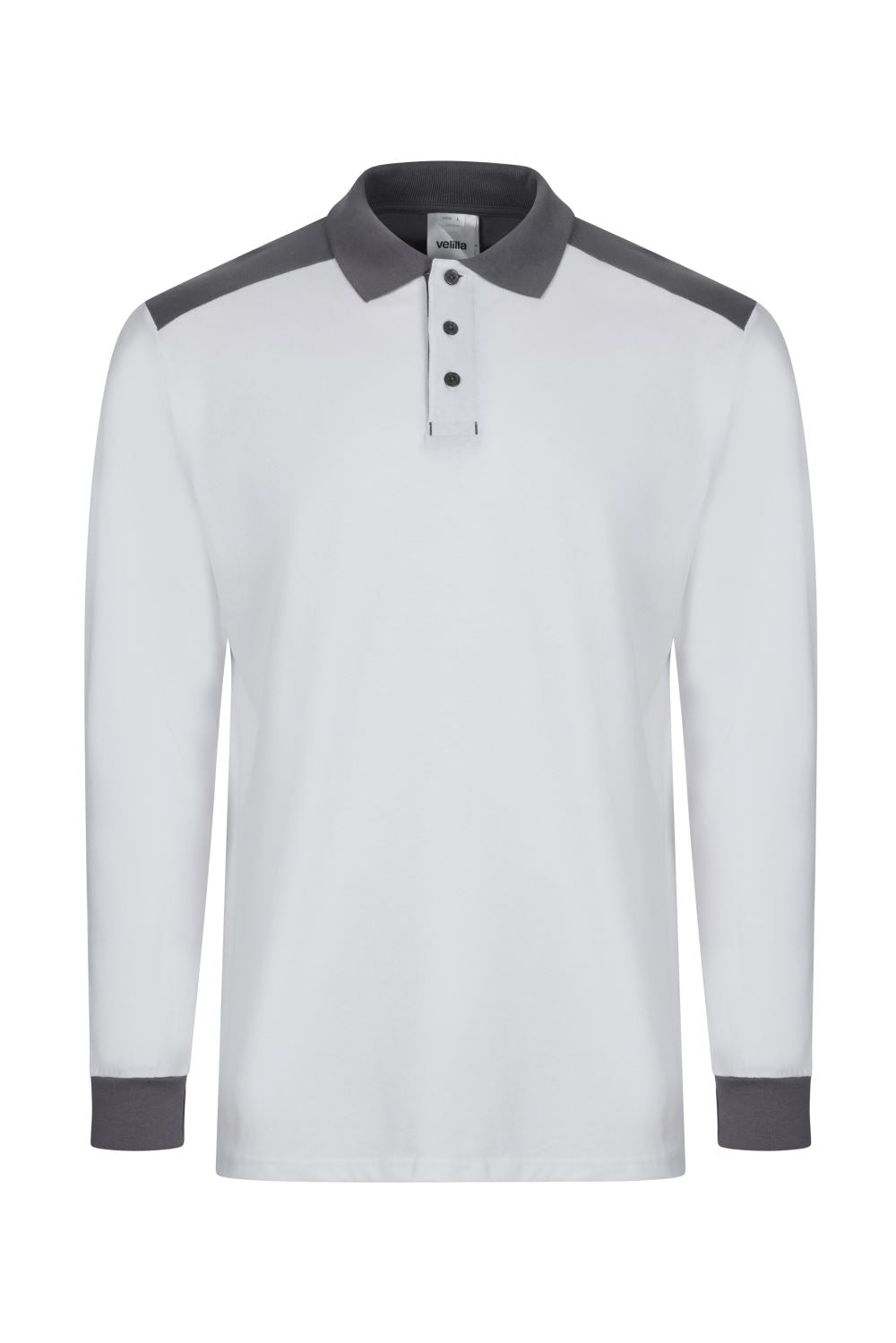 Polo stretch bicolor manga larga - imagen Velilla Group