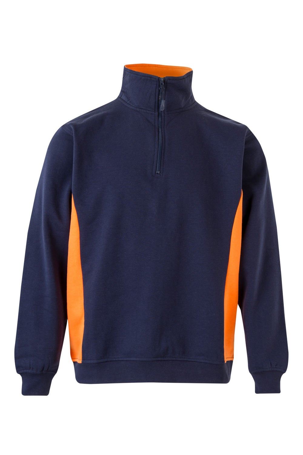 Sudadera bicolor con media cremallera - imagen Velilla Group