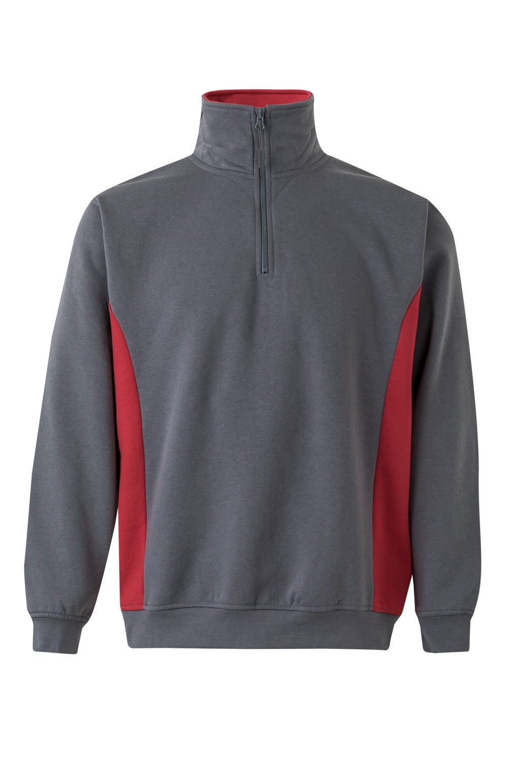 Sudadera bicolor con media cremallera - imagen Velilla Group