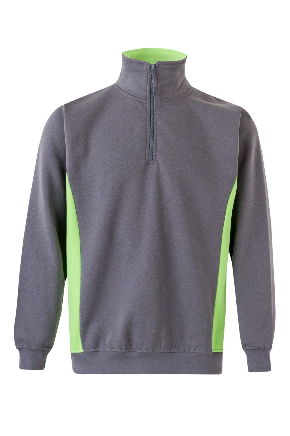 Sudadera bicolor con media cremallera - imagen Velilla Group