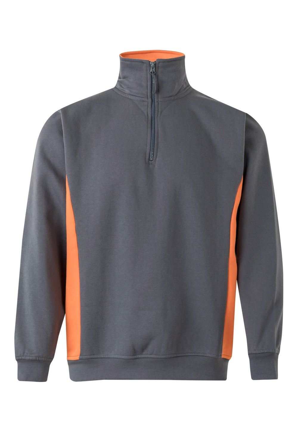 Sudadera bicolor con media cremallera - imagen Velilla Group