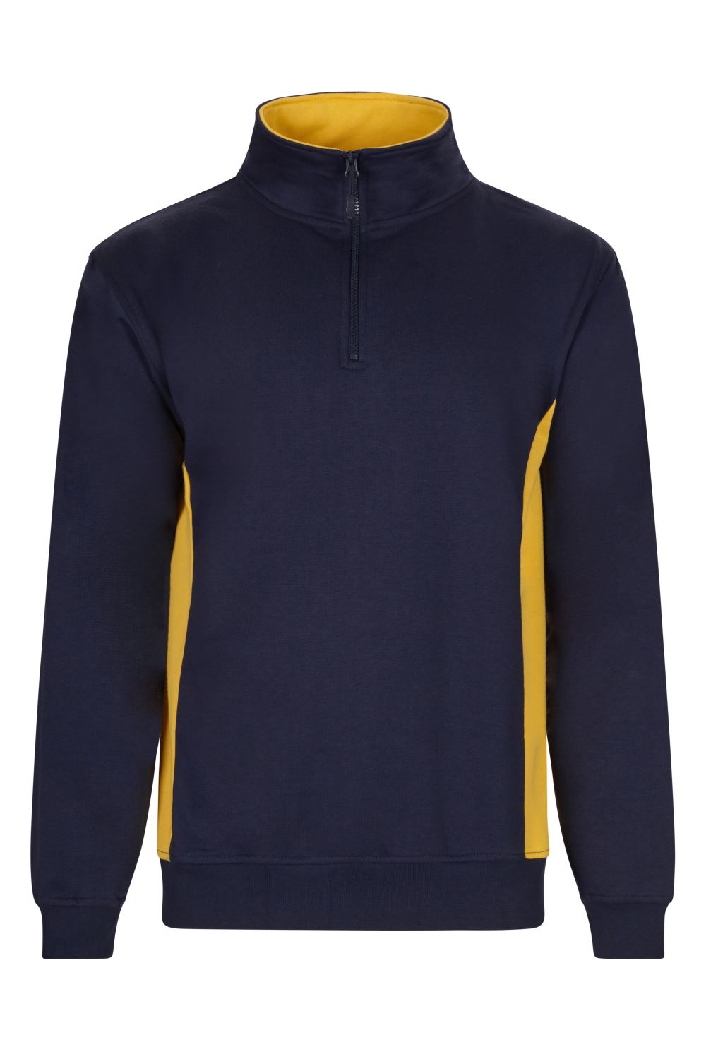 Sudadera bicolor con media cremallera - imagen Velilla Group