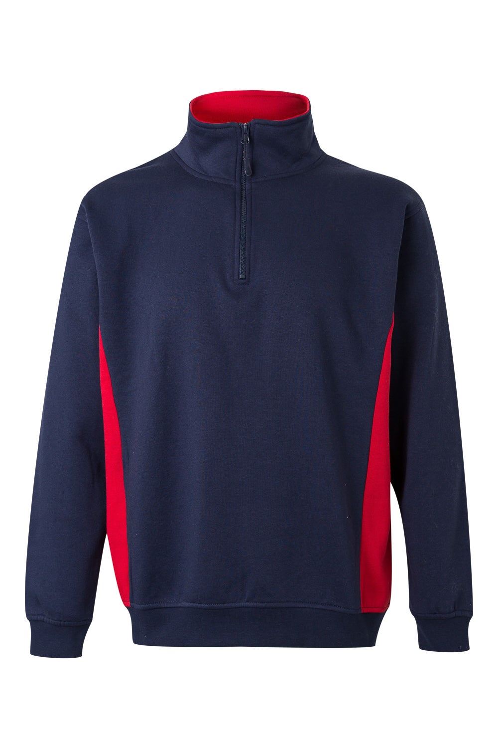 Sudadera bicolor con media cremallera - imagen Velilla Group