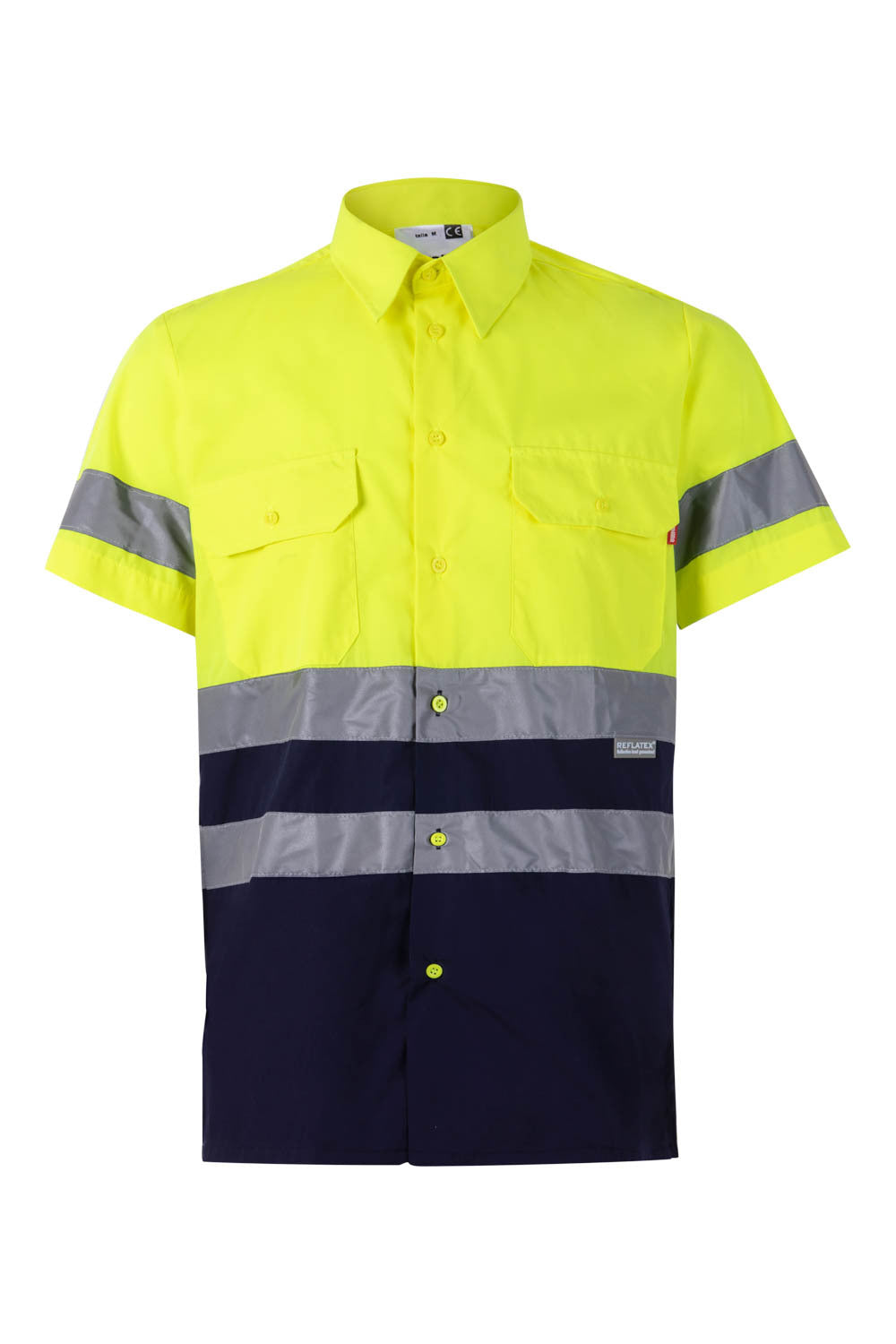 Camisa bicolor manga corta Alta Visibilidad
