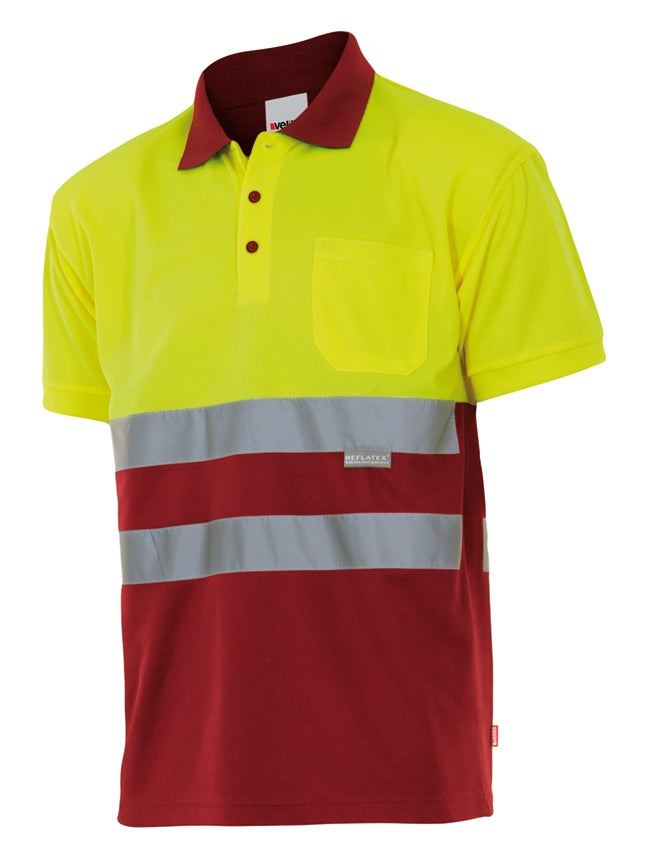 Polo bicolor manga corta - imagen Velilla Group
