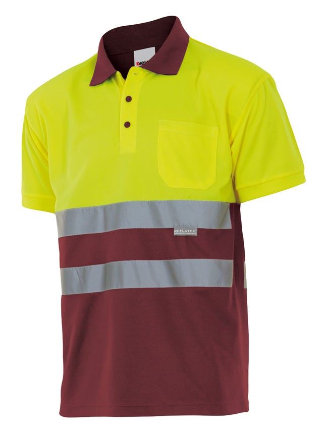Polo bicolor manga corta - imagen Velilla Group