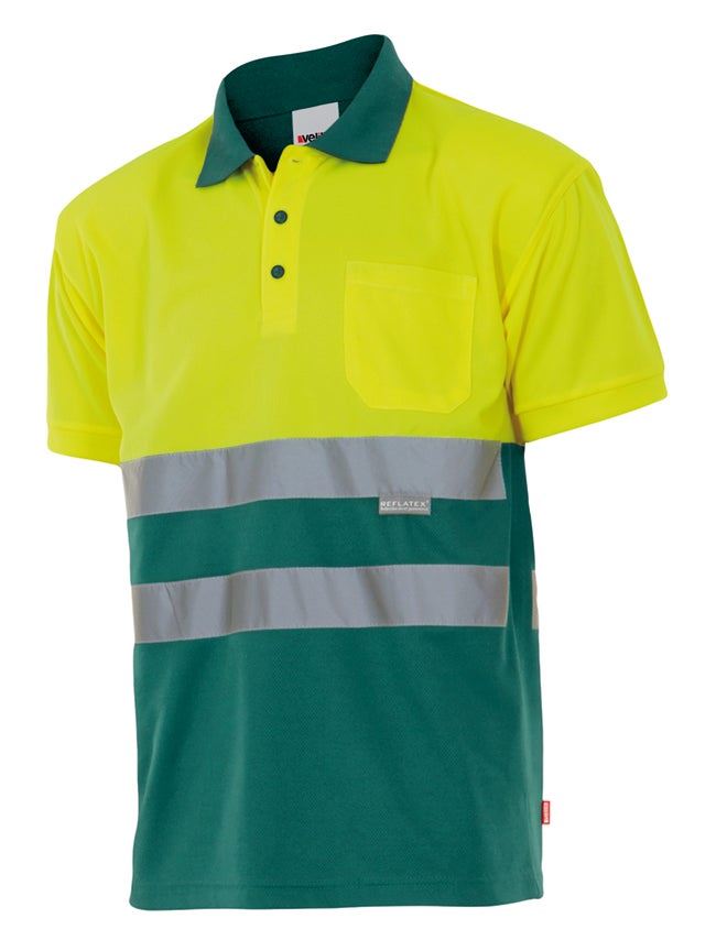 Polo bicolor manga corta - imagen Velilla Group