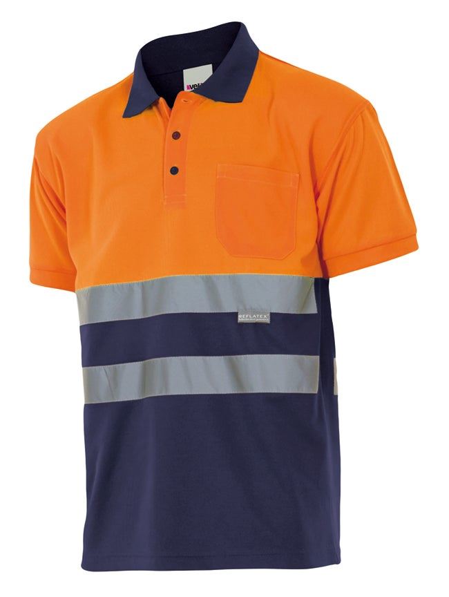 Polo bicolor manga corta - imagen Velilla Group