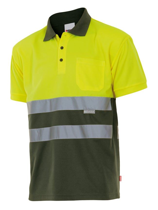 Polo bicolor manga corta - imagen Velilla Group