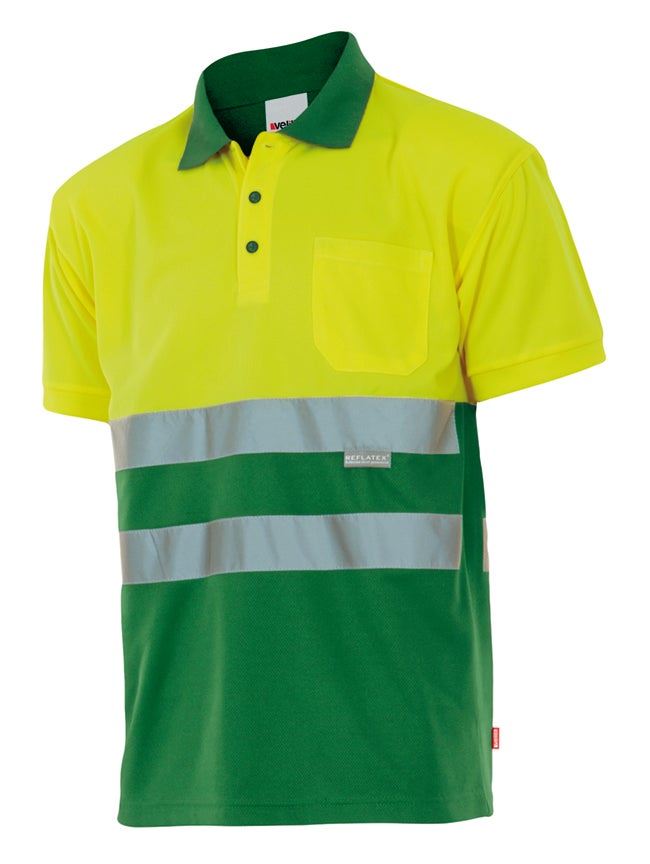 Polo bicolor manga corta - imagen Velilla Group