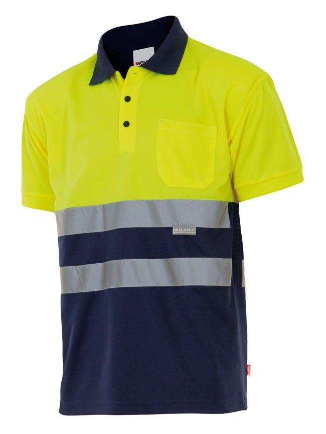 Polo bicolor manga corta - imagen Velilla Group