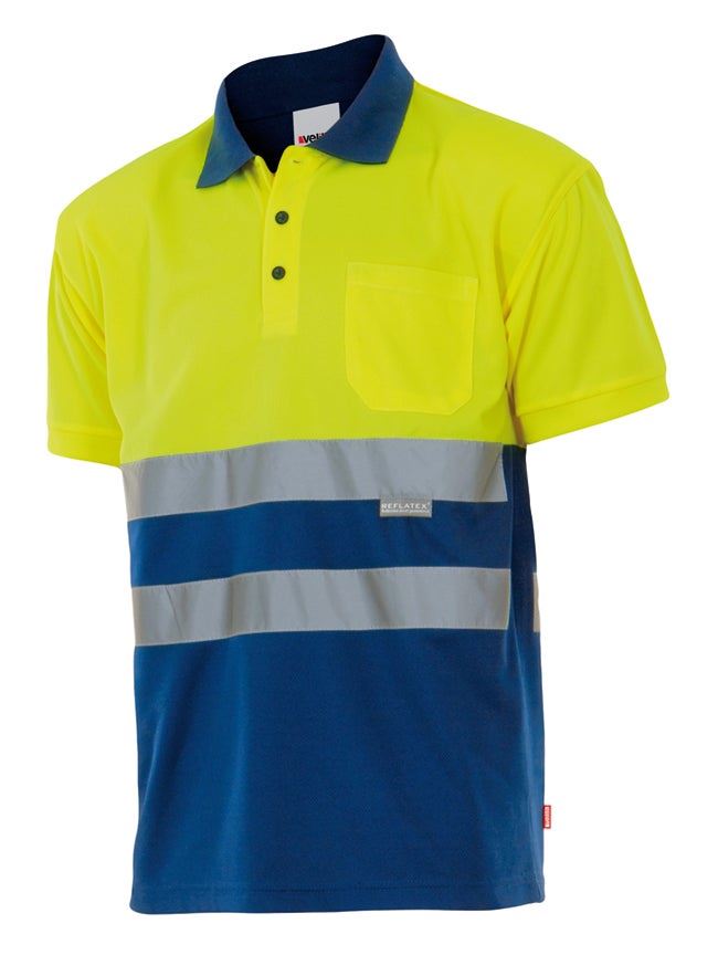 Polo bicolor manga corta - imagen Velilla Group