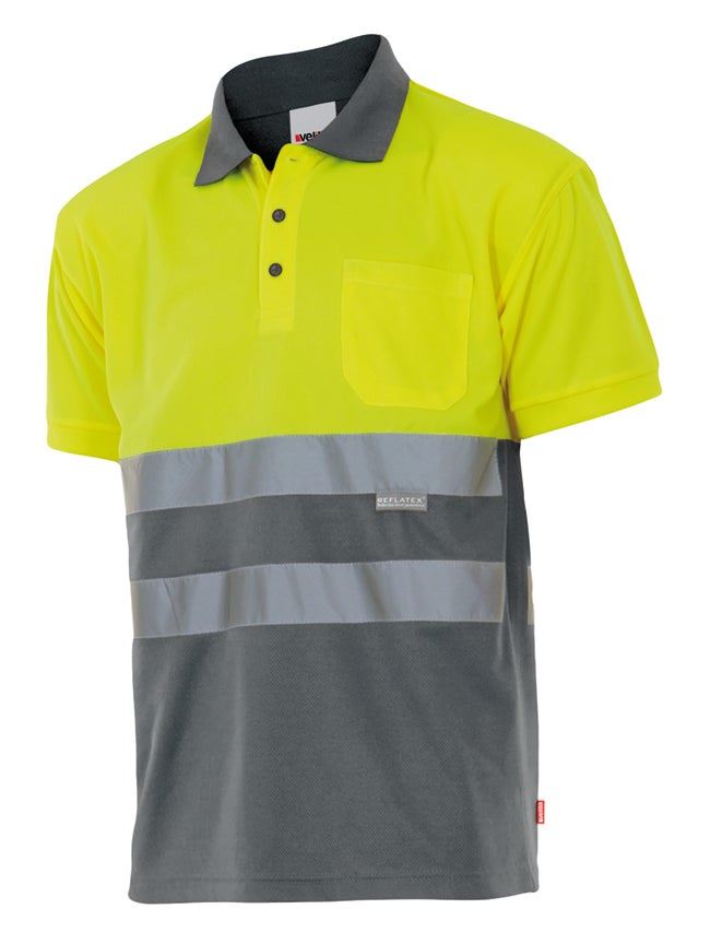 Polo bicolor manga corta - imagen Velilla Group