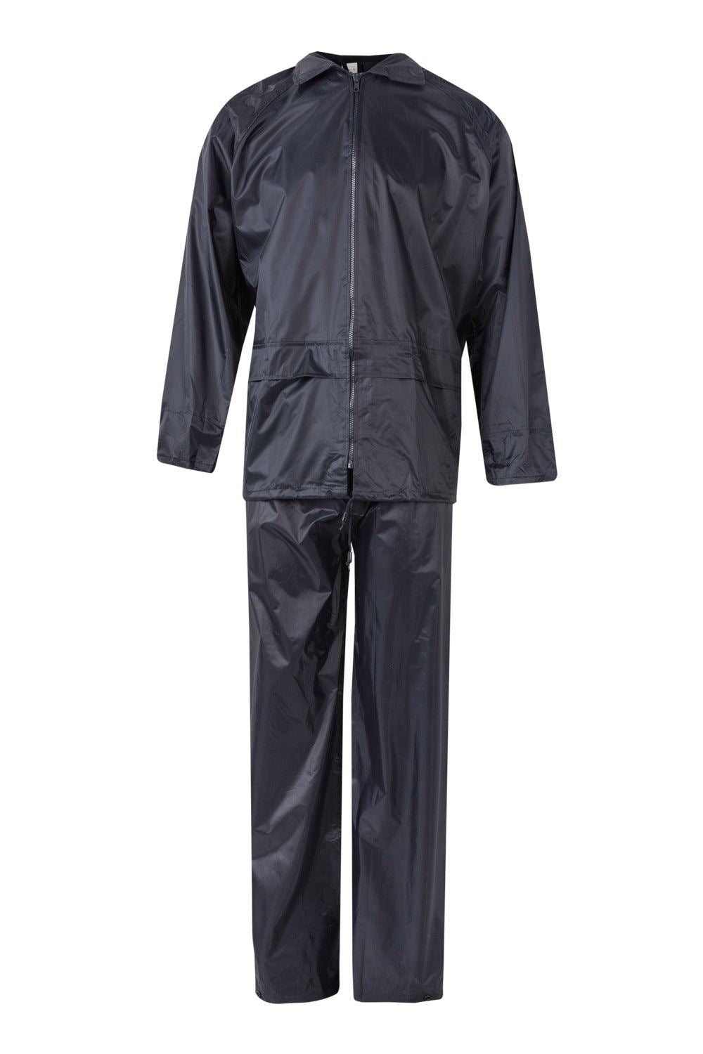 Traje de lluvia dos piezas con capucha oculta