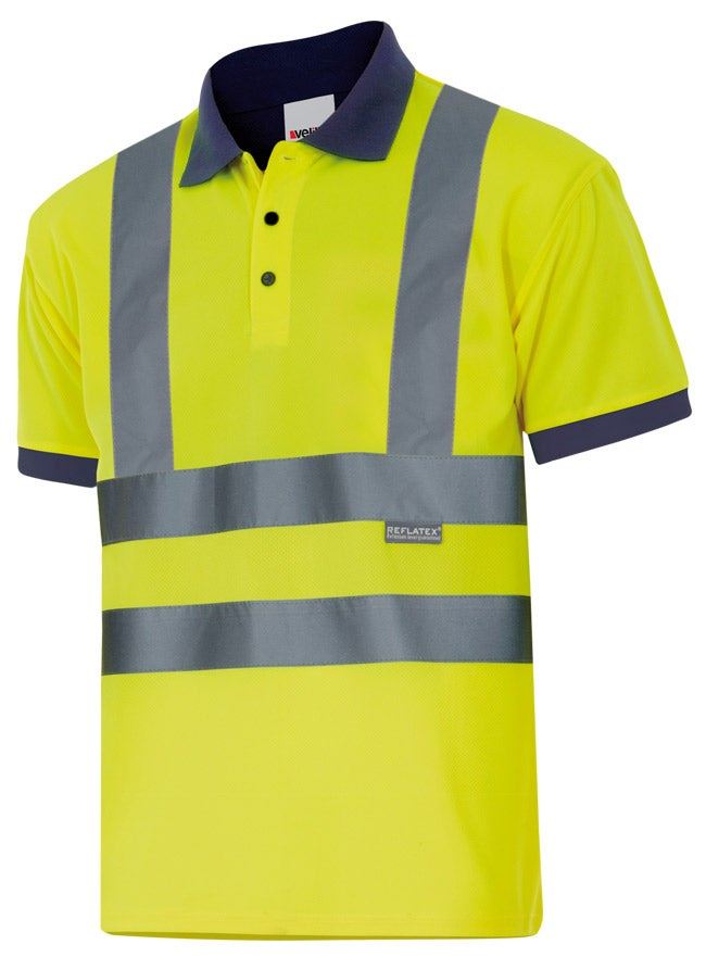 Polo bicolor manga corta