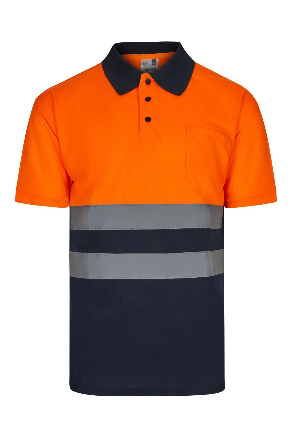 Polo bicolor manga corta - imagen Velilla Group