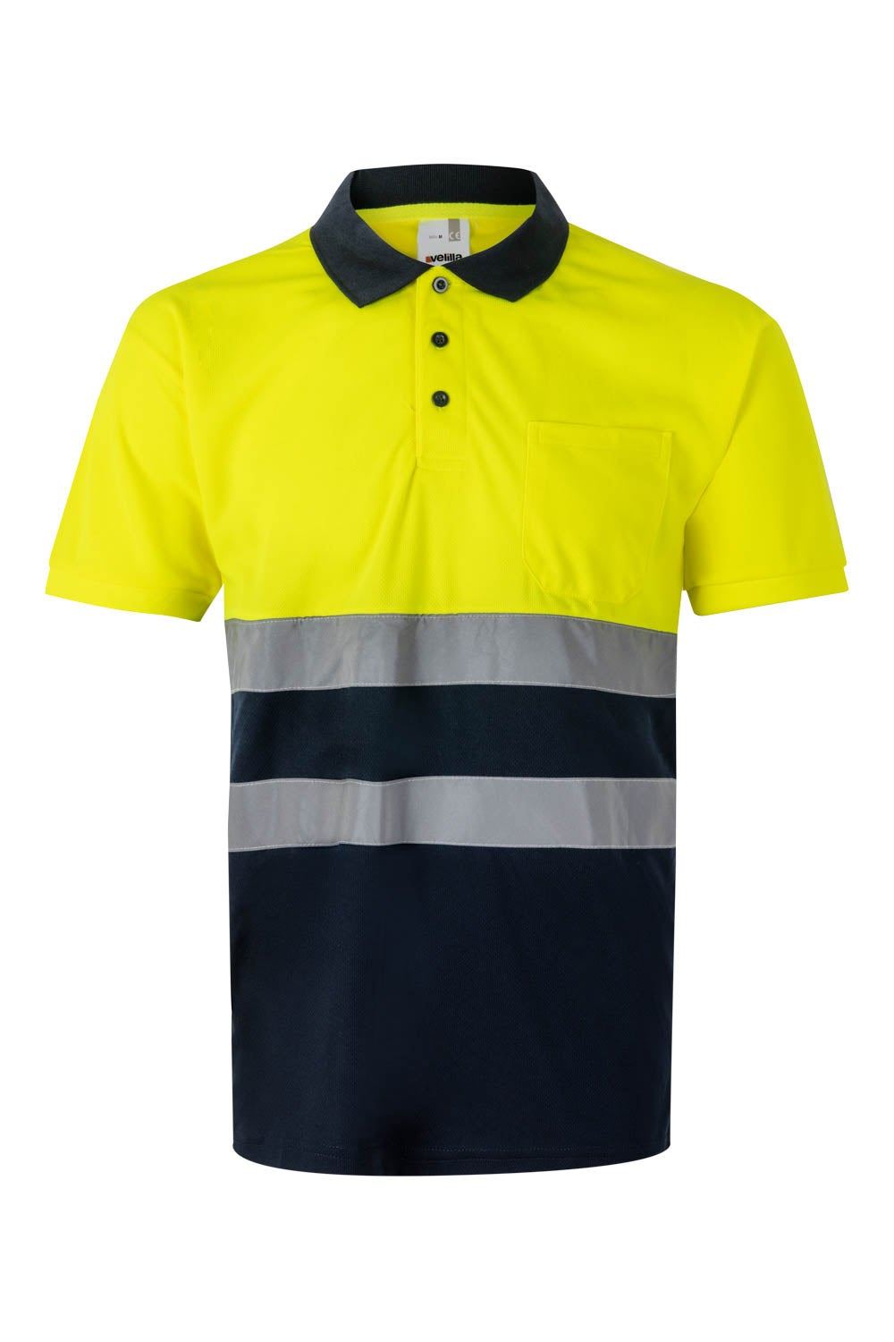 Polo bicolor manga corta - imagen Velilla Group