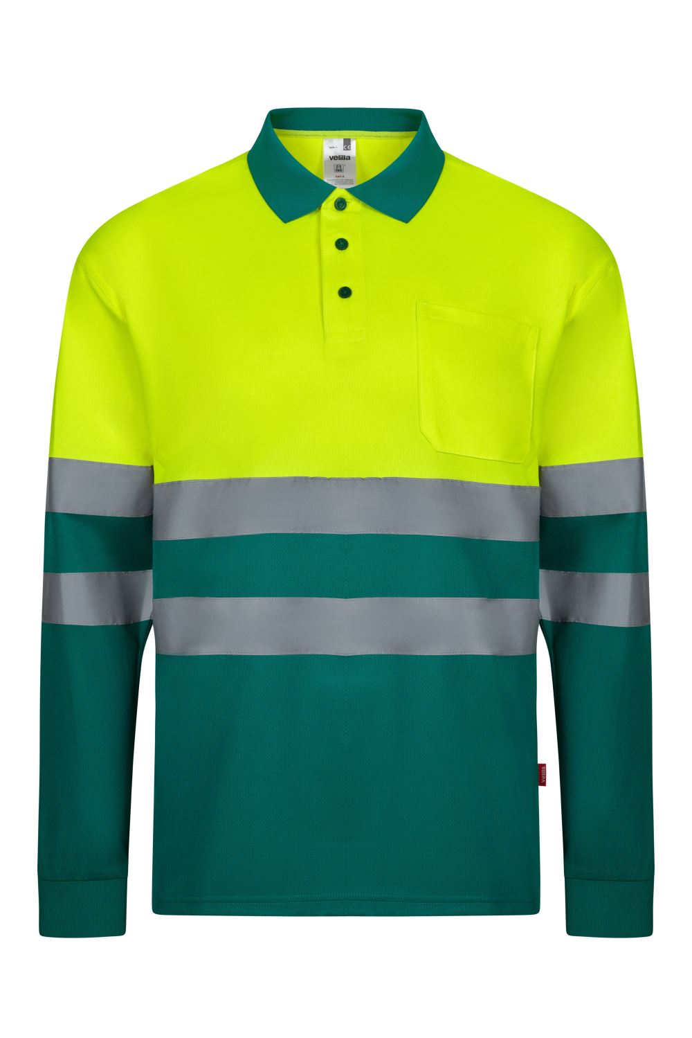 Polo bicolor manga larga - imagen Velilla Group