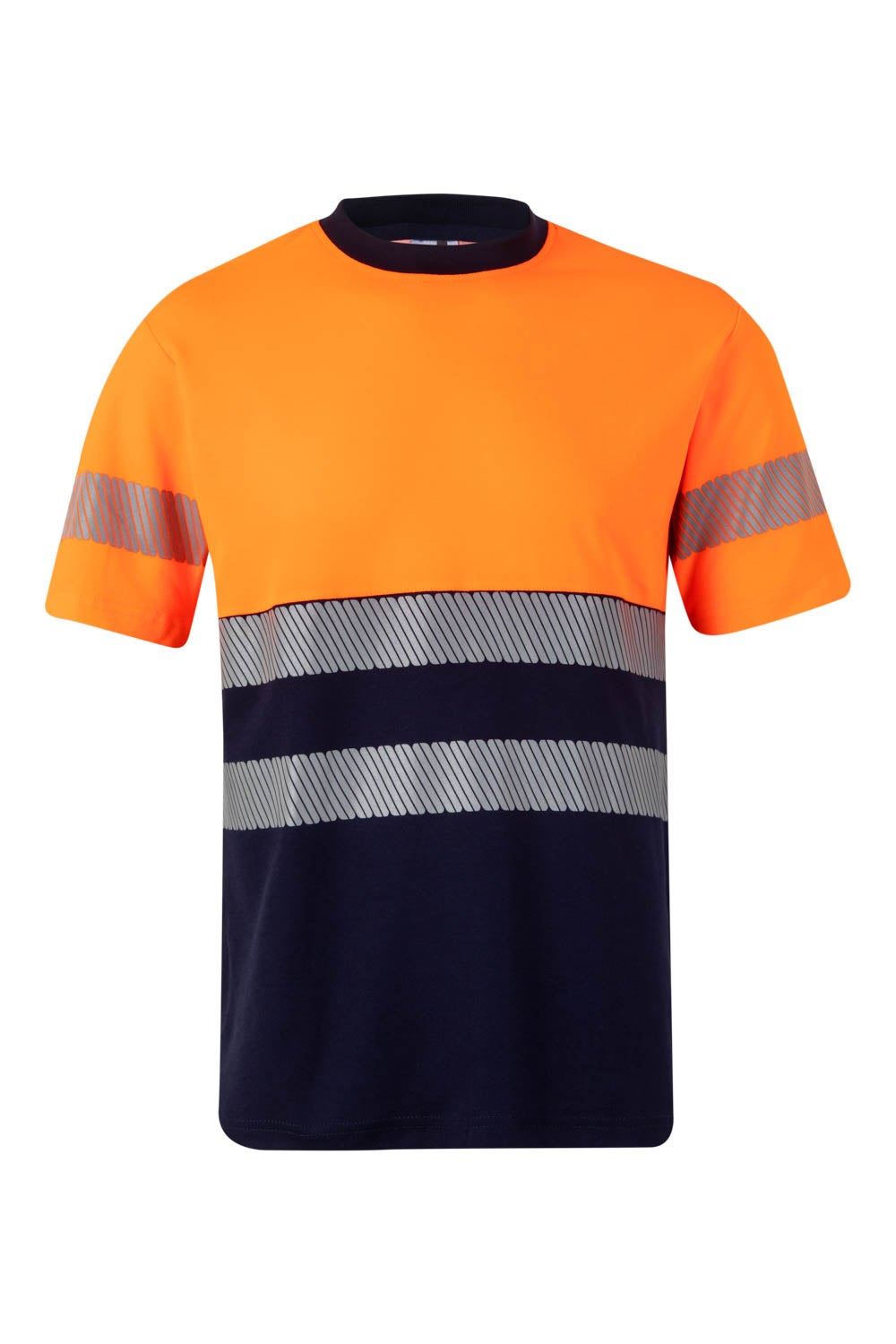 Camiseta algodón bicolor manga corta  cinta segmentada - imagen Velilla Group