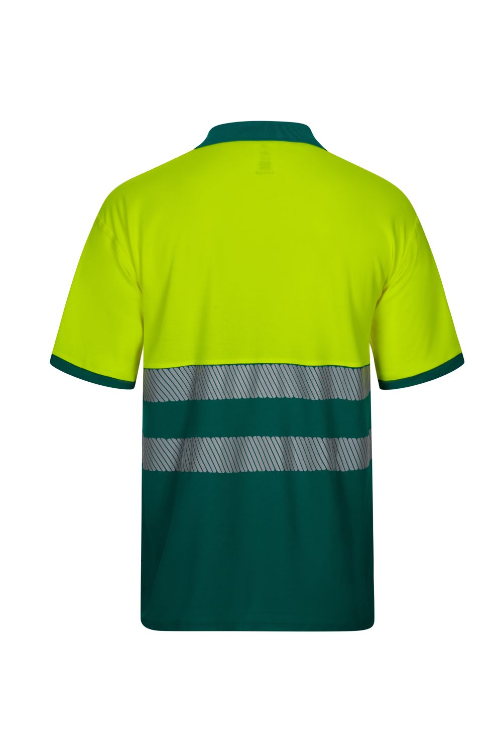Polo algodón bicolor manga corta cinta segmentada - imagen Velilla Group