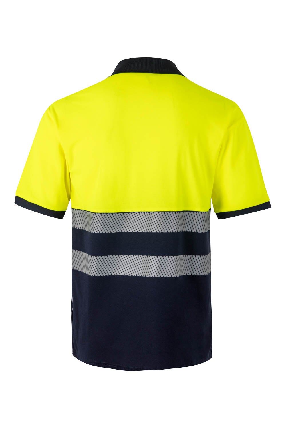 Polo algodón bicolor manga corta cinta segmentada - imagen Velilla Group