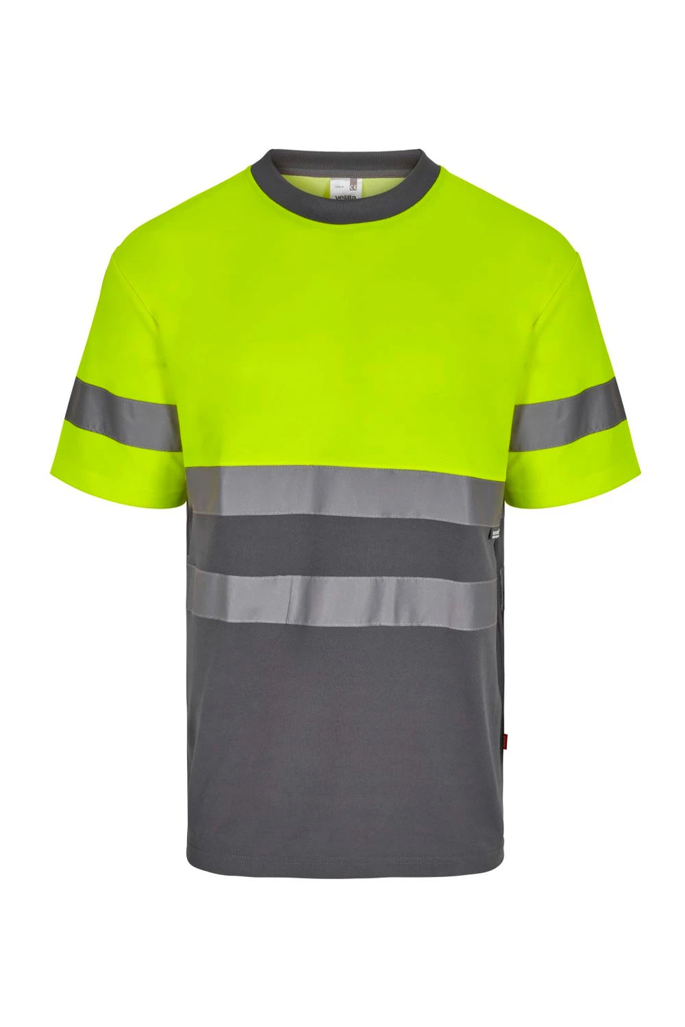 Camiseta algodón bicolor manga corta