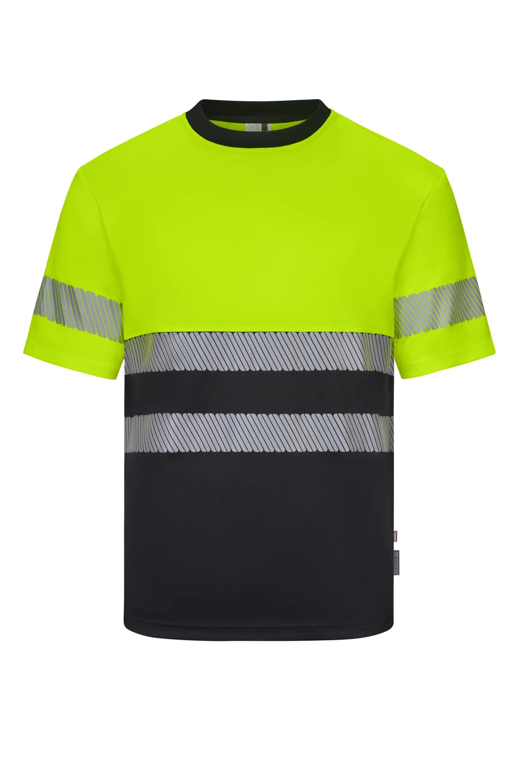 Camiseta poliéster reciclado bicolor manga corta cinta segmentada - imagen Velilla Group