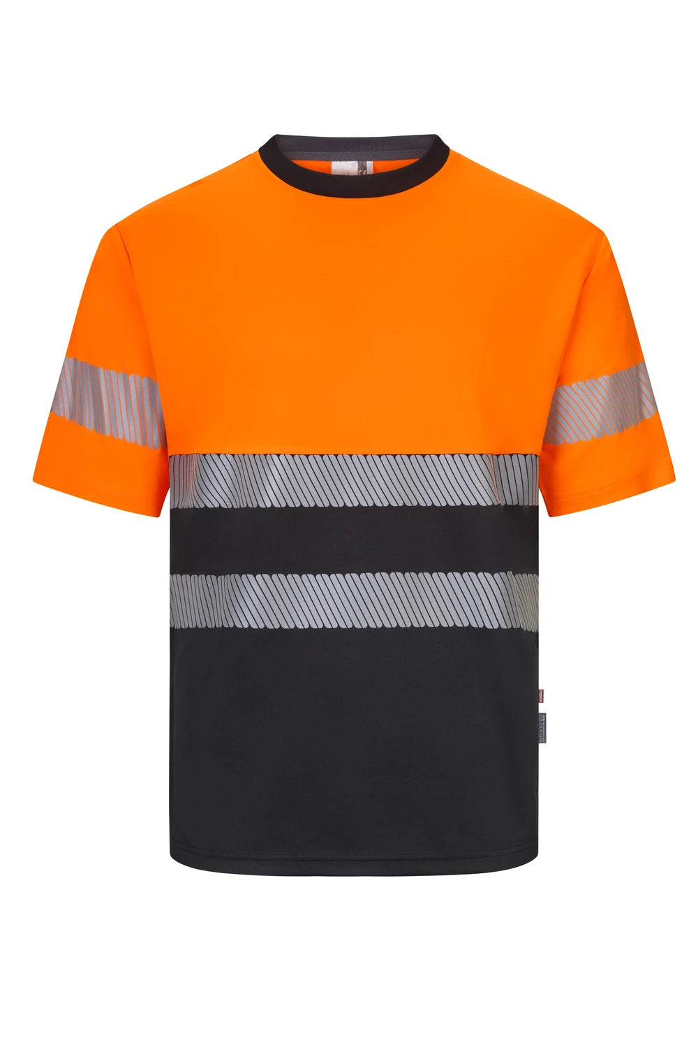 Camiseta poliéster reciclado bicolor manga corta cinta segmentada - imagen Velilla Group