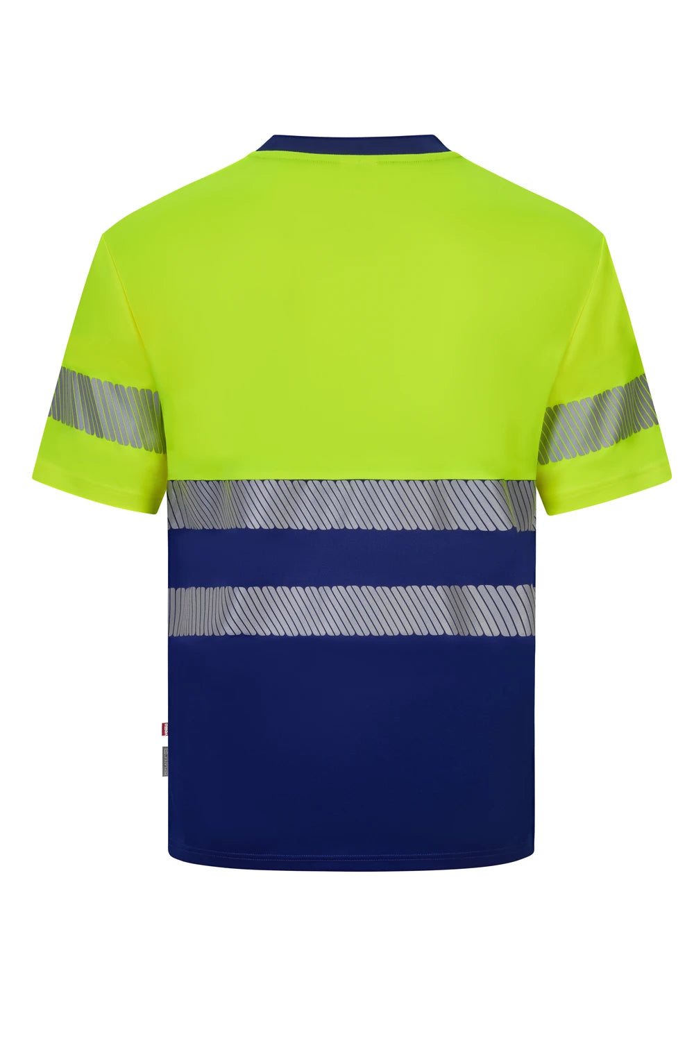Camiseta poliéster reciclado bicolor manga corta cinta segmentada - imagen Velilla Group