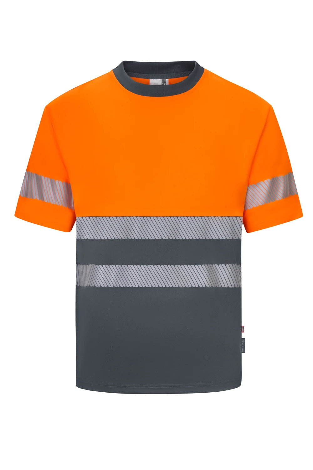 Camiseta poliéster reciclado bicolor manga corta cinta segmentada - imagen Velilla Group