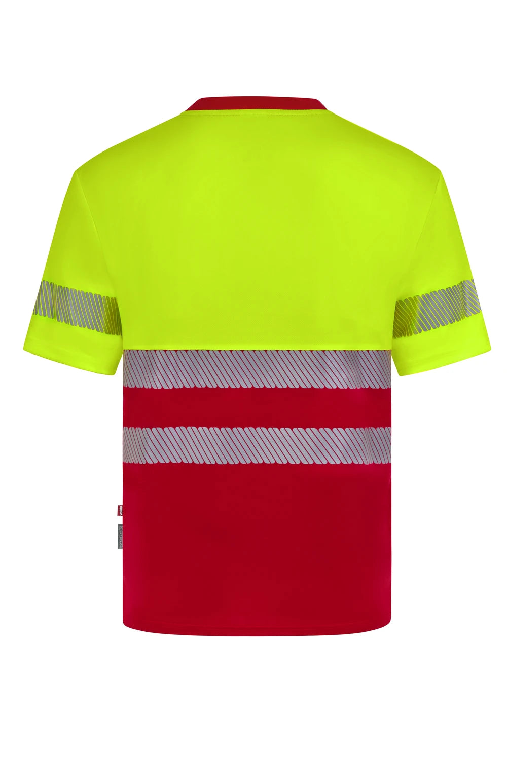 Camiseta poliéster reciclado bicolor manga corta cinta segmentada - imagen Velilla Group
