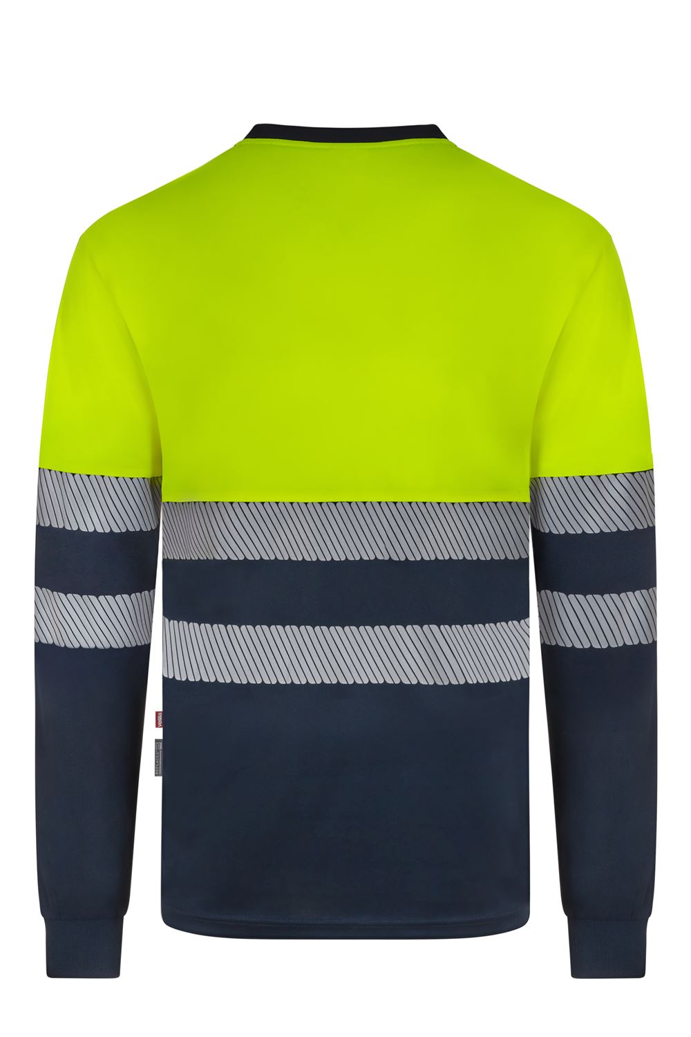 Camiseta poliéster reciclado bicolor manga larga cinta segmentada - imagen Velilla Group