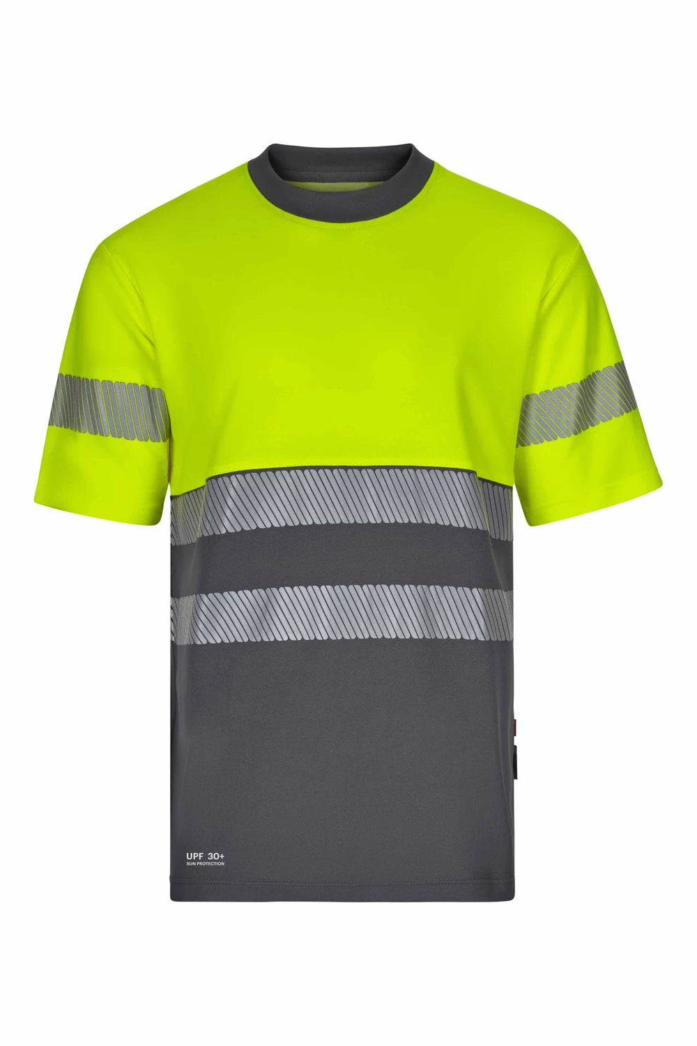 Camiseta algodón bicolor manga corta  cinta segmentada