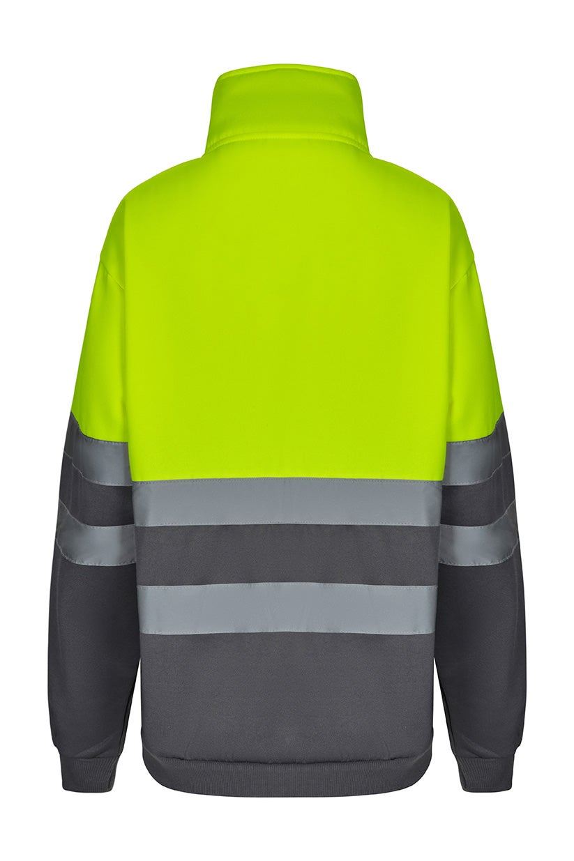 Sudadera bicolor con media cremallera - imagen Velilla Group