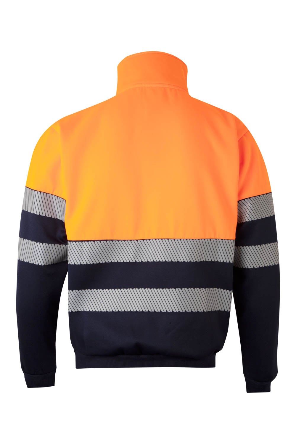 Sudadera bicolor con media cremallera cinta segmentada - imagen Velilla Group