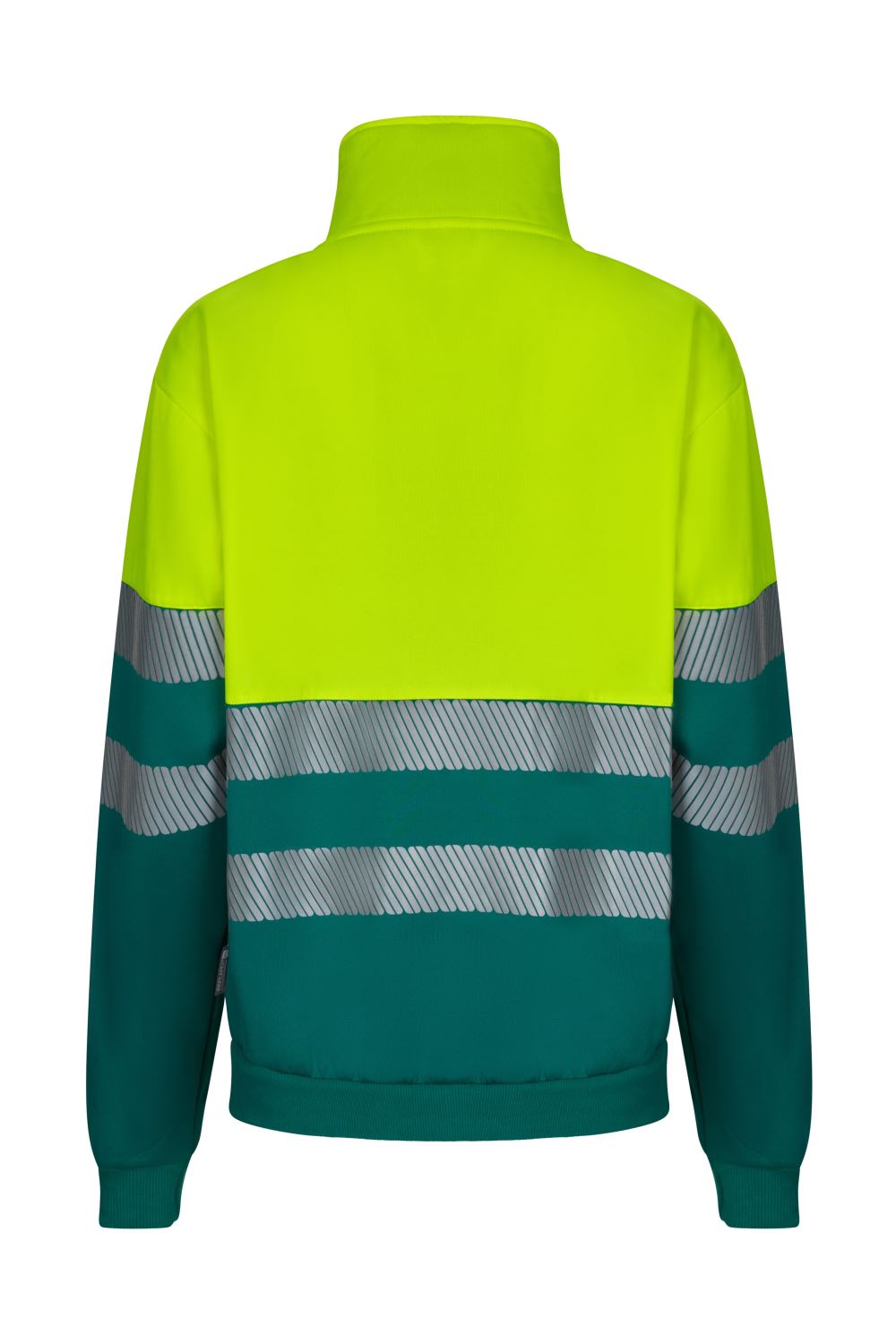 Sudadera bicolor con media cremallera cinta segmentada - imagen Velilla Group