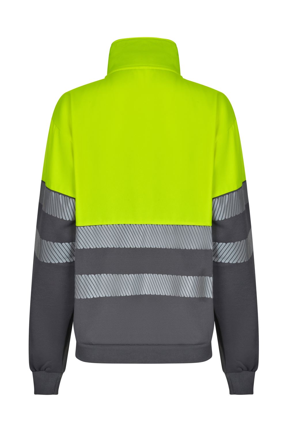 Sudadera bicolor con media cremallera cinta segmentada - imagen Velilla Group
