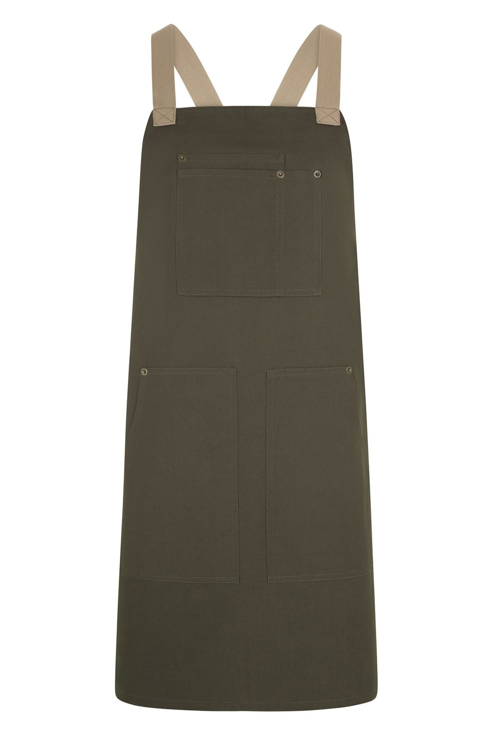 Delantal peto canvas bicolor - imagen Velilla Group