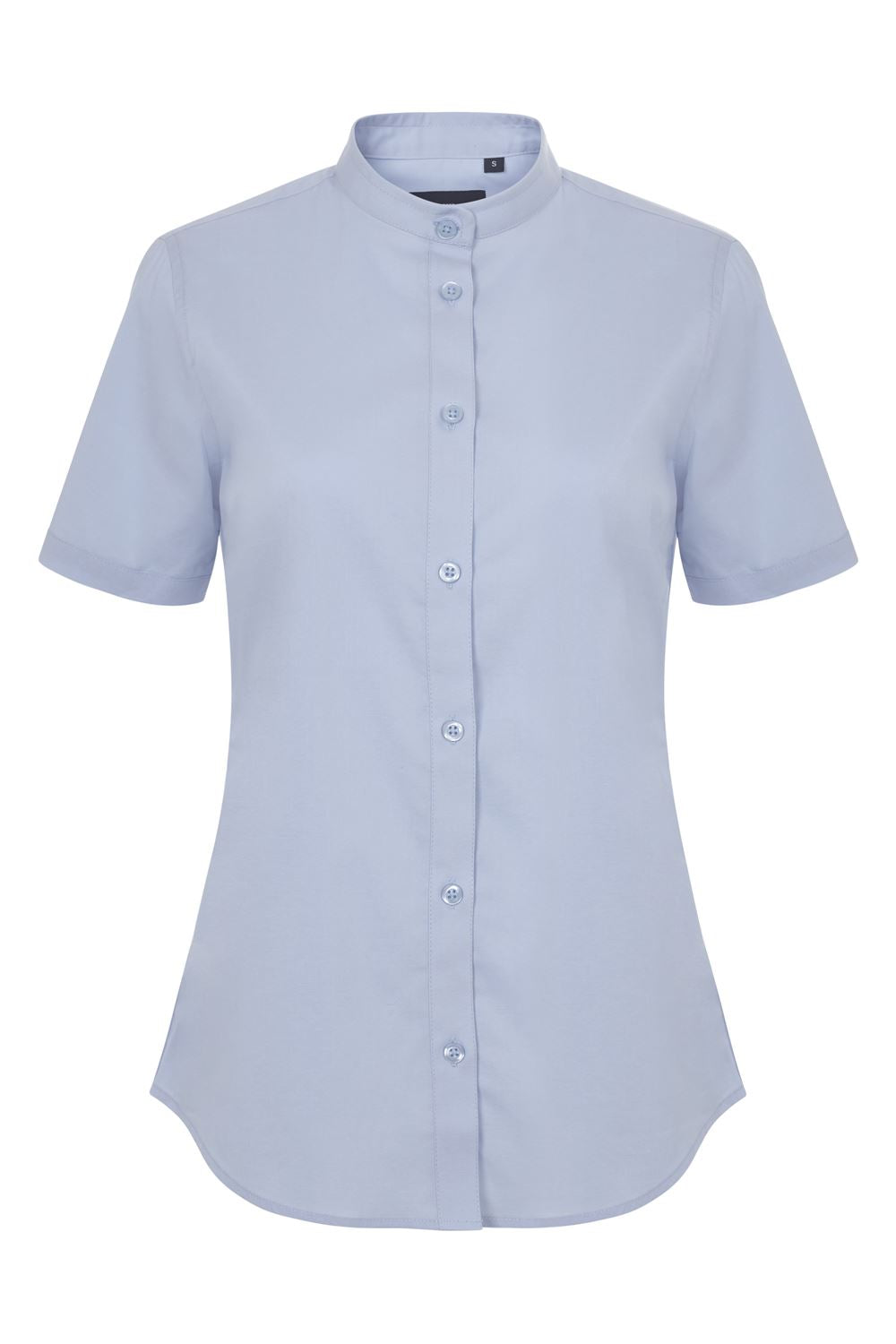 Camisa cuello tirilla stretch manga corta mujer - imagen Velilla Group