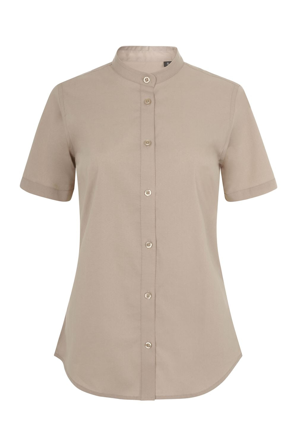 Camisa cuello tirilla stretch manga corta mujer - imagen Velilla Group