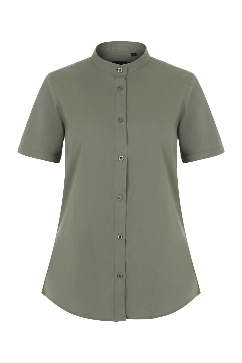 Camisa cuello tirilla stretch manga corta mujer - imagen Velilla Group